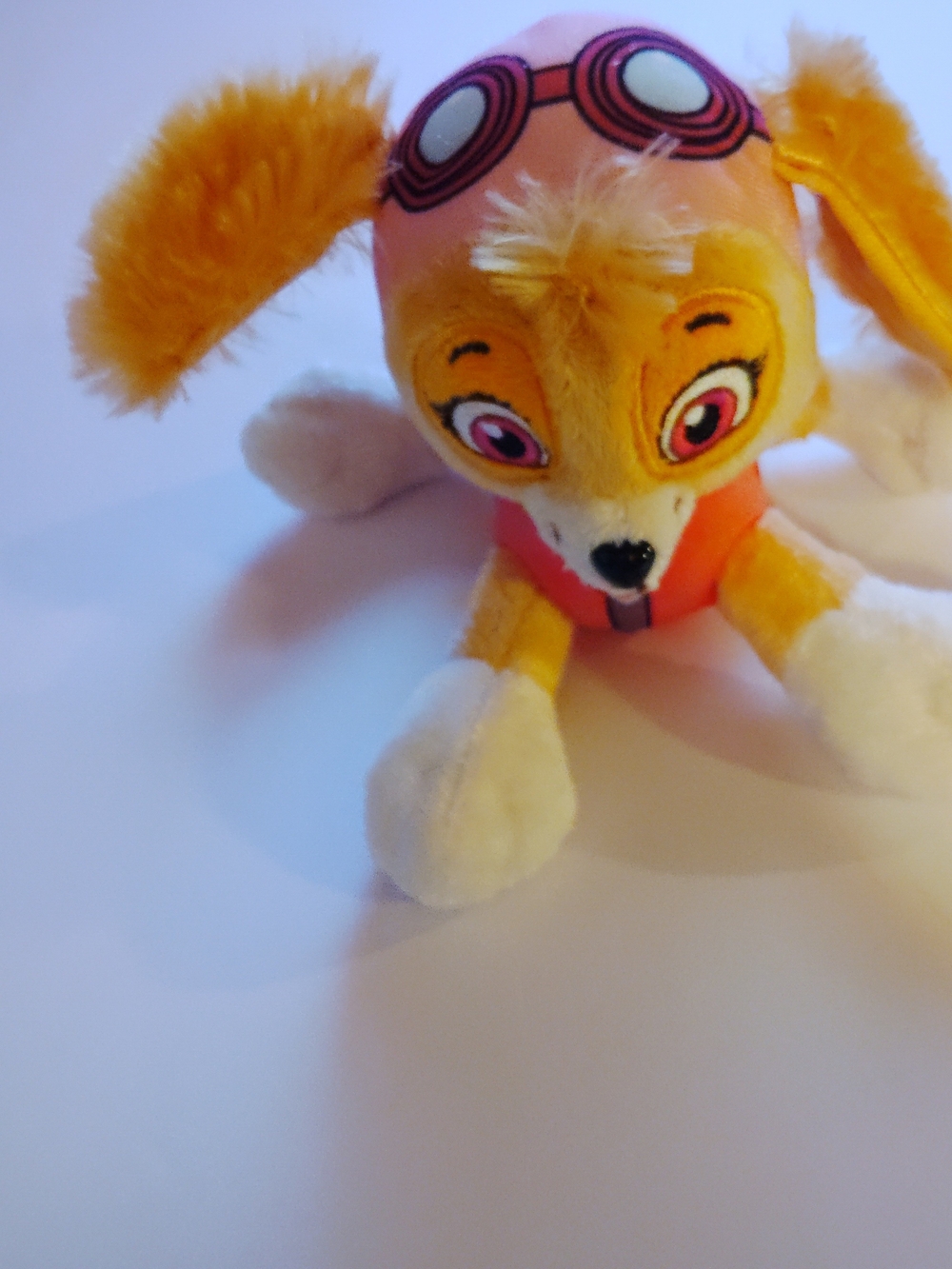 Paw Patrol Skye Plush Toy - Pink and Yellow Soft Stuffed Dog